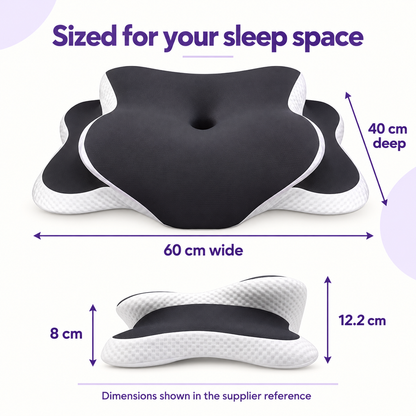 Butterfly Pillow – Ergonomic Cervical Memory Foam Pillow for Side & Back Sleepers