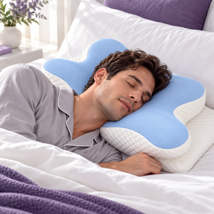 Butterfly Pillowcase – Replacement Cover for Contour Memory Foam Pillow (Case Only)