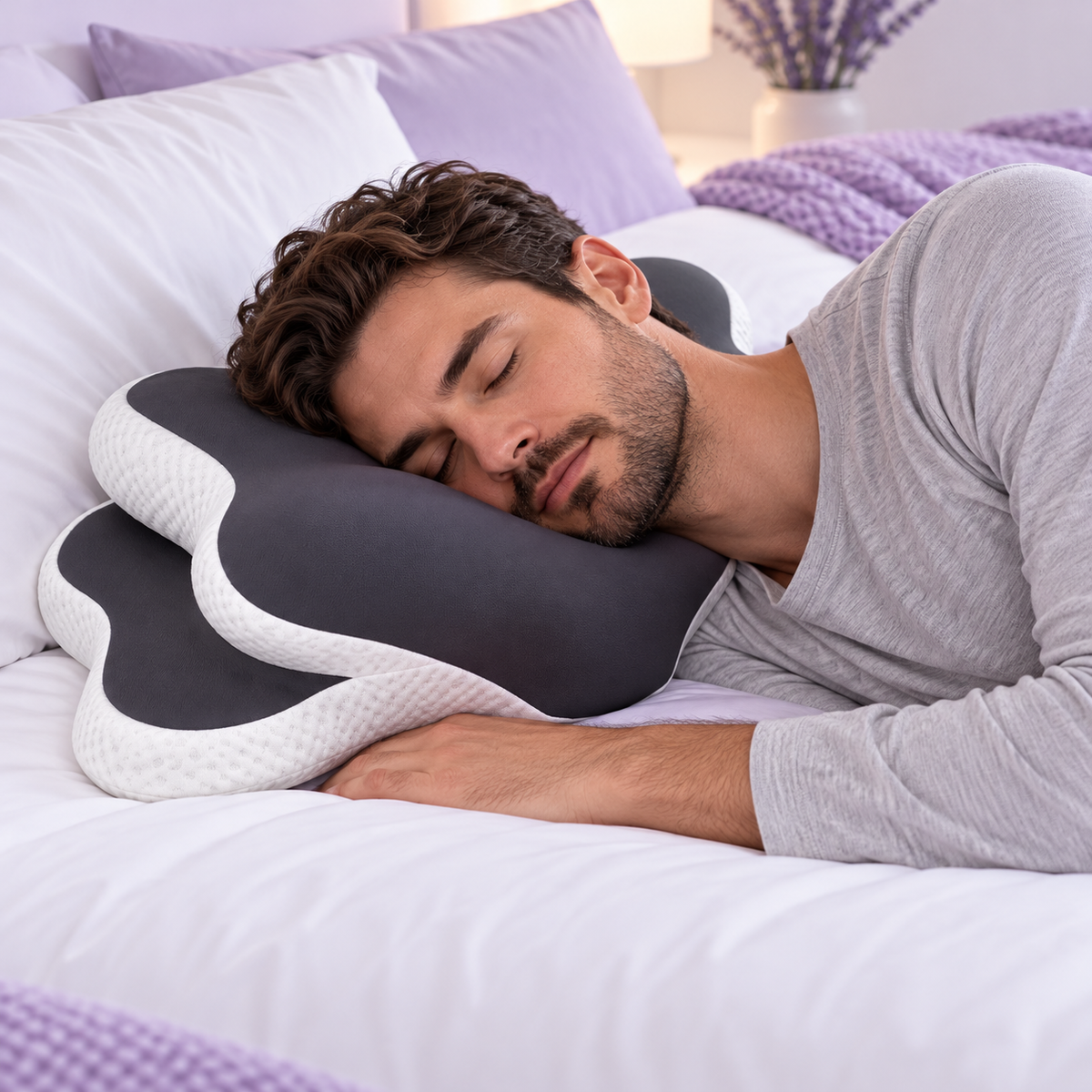 Butterfly Pillow – Ergonomic Cervical Memory Foam Pillow for Side & Back Sleepers